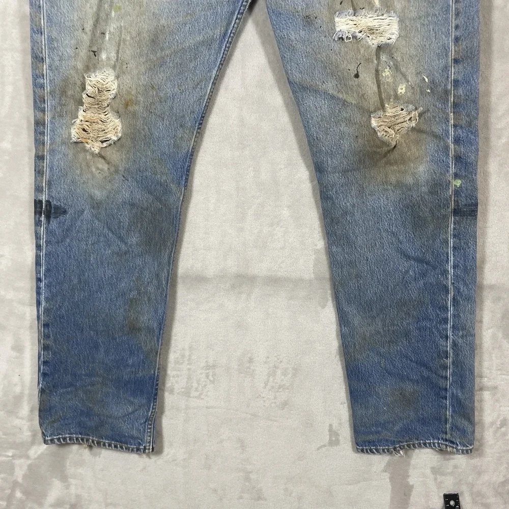 Vtg Levis 501xx Jeans Mens 40x36 (fit 40x33) Distressed 501-0000 USA Thrashed